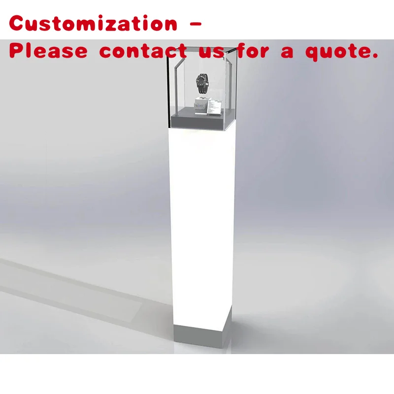 custom.Popular hot sale watch display showcase cabinet jewelry watch store interior fittings design and display