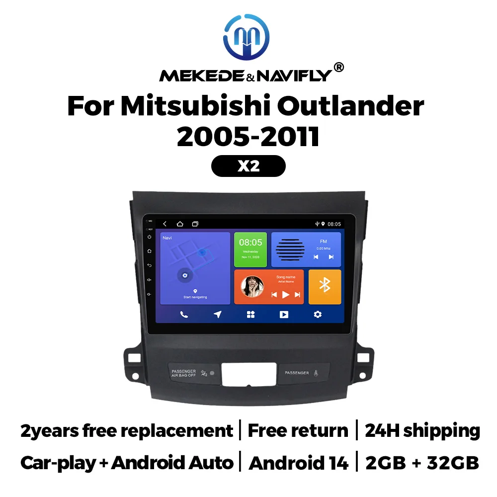 Android Multimidia Player für Mitsubishi Outlander XL 2 2005–2012/Citroen C-Crosser/Peugeot 4007 2007–2013 Carplay Autoradio