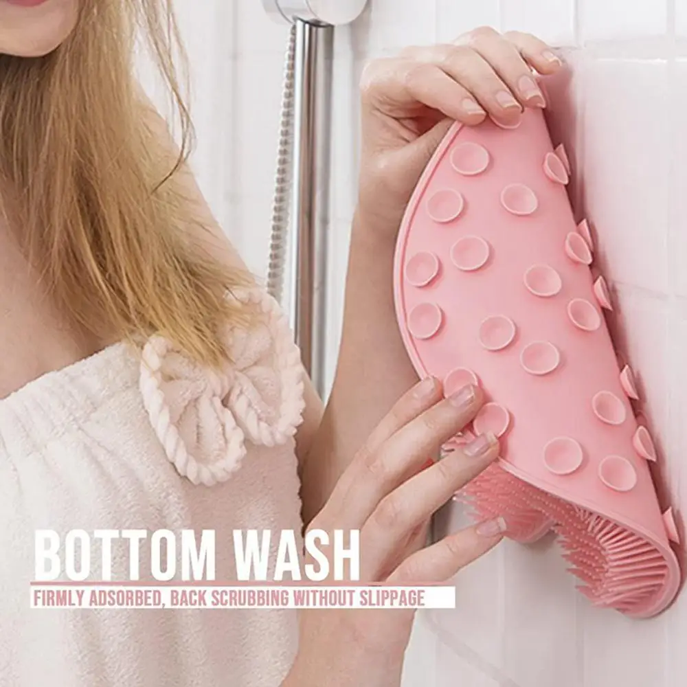 Wäscher Dusche Massage Pad Silikon Dusche Wand Montiert Rücken Massage Wiederverwendbare Reinigung Pinsel Dusche Füße Waschen Matte Waschmaschine – Detail 9