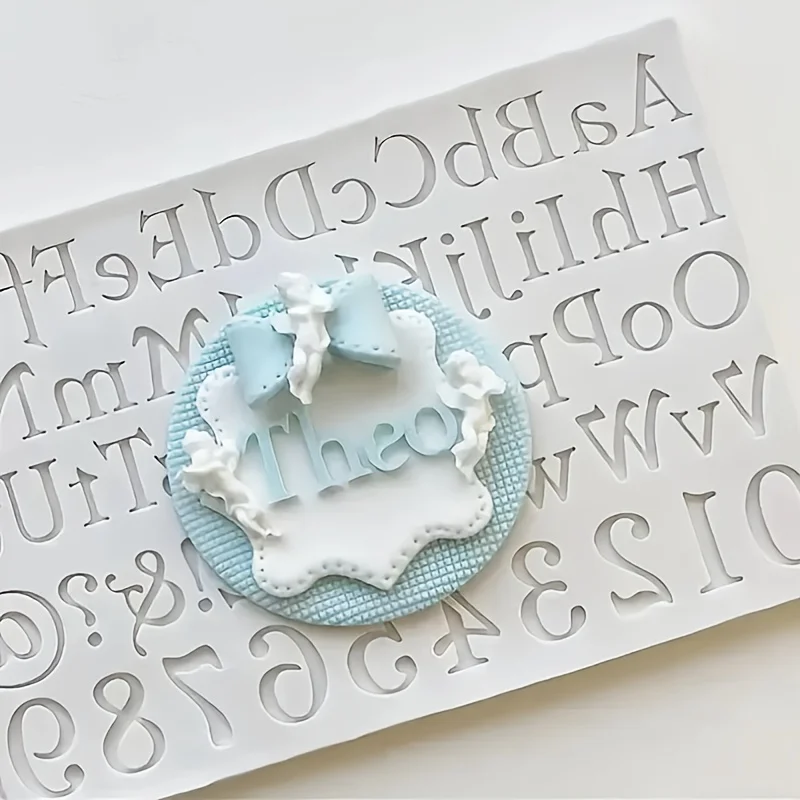 1pc Cake Molds Alphabet Letter Silicone Mold for Ice Cream Popsicle Molds Silicone Mould Fashion
