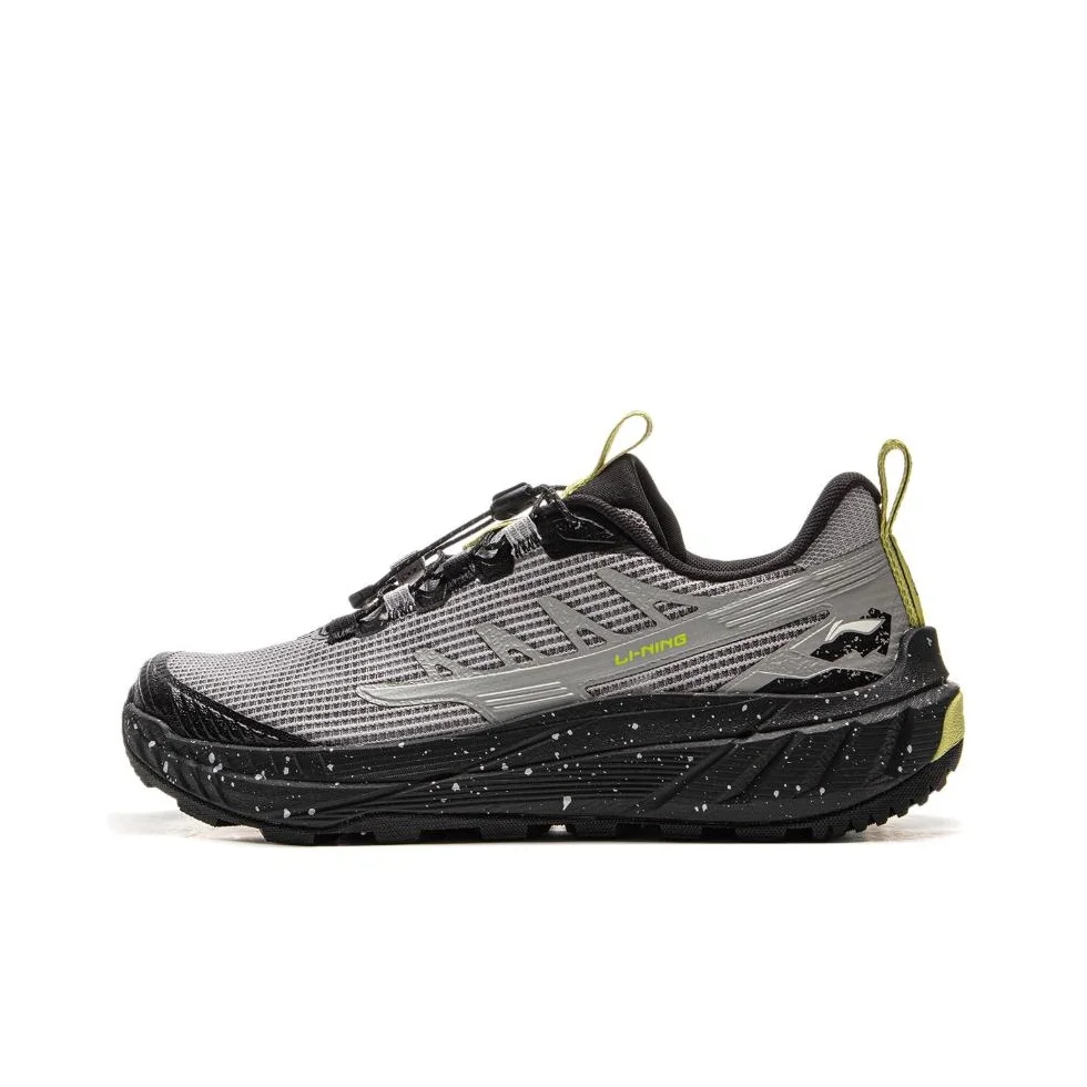 Li Ning Outdoor Counterflow Slip Resistant, Abrasion Resistant, Breathable Low top Hiking Shoes Men's AHTV003-2