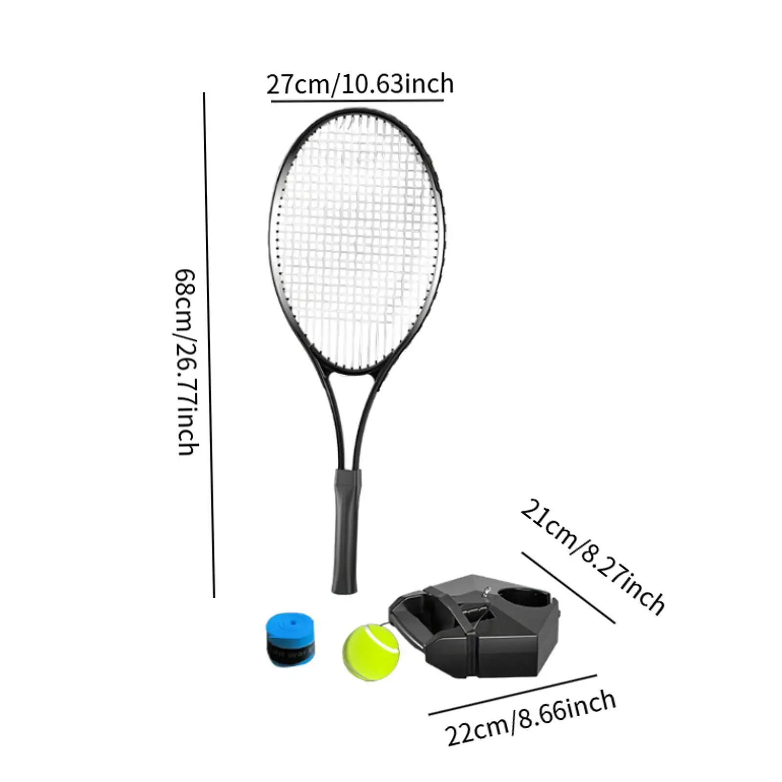 Kit de rebond de balle de tennis pour débutants, entraînement de tennis