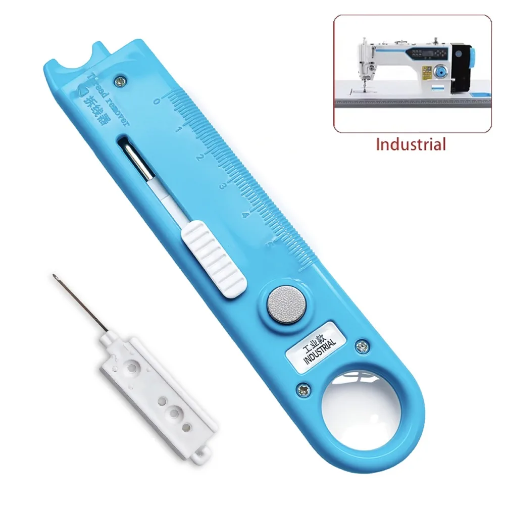 Multi-Function Sewing Threader with Magnifier Ruler Automatic Needle Threader for Elderly Fast Threading for Sewing Machines