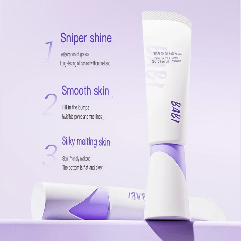 BABI Oil Control Primer Pore Minimizing Natural Skin Isolation Cream Exfoliation for Oily Skin Beauty Makeup Base