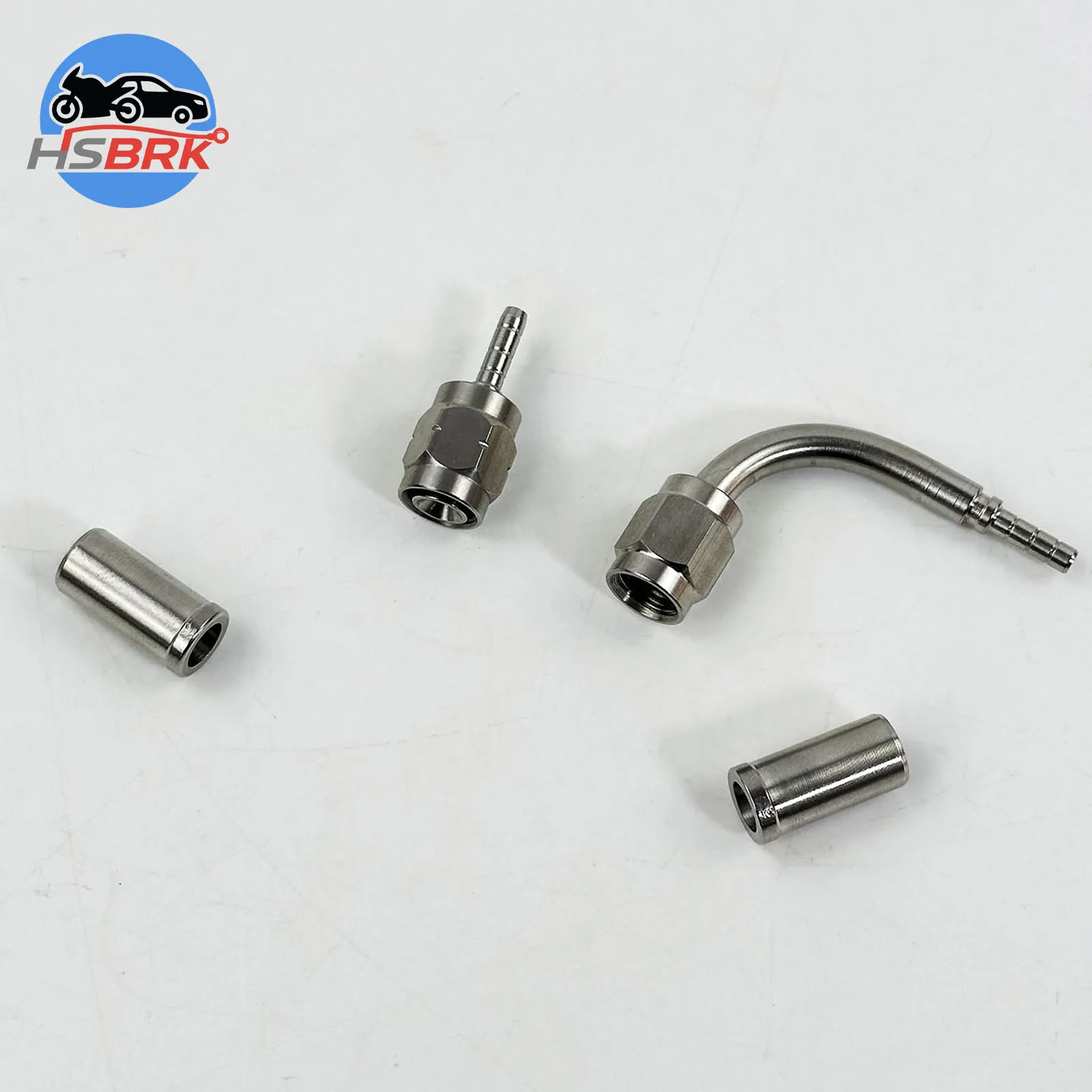 

Stainless steel M10 0/90 degree internal wire brake buckle compression joint for car/motorcycle modification brake joint