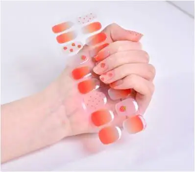 Autocollants pour ongles en gel semi-durci, bandes de vernis à ongles, enveloppes de mode, lampe UV, français, artiste du bout des doigts, besoin, 1 feuille