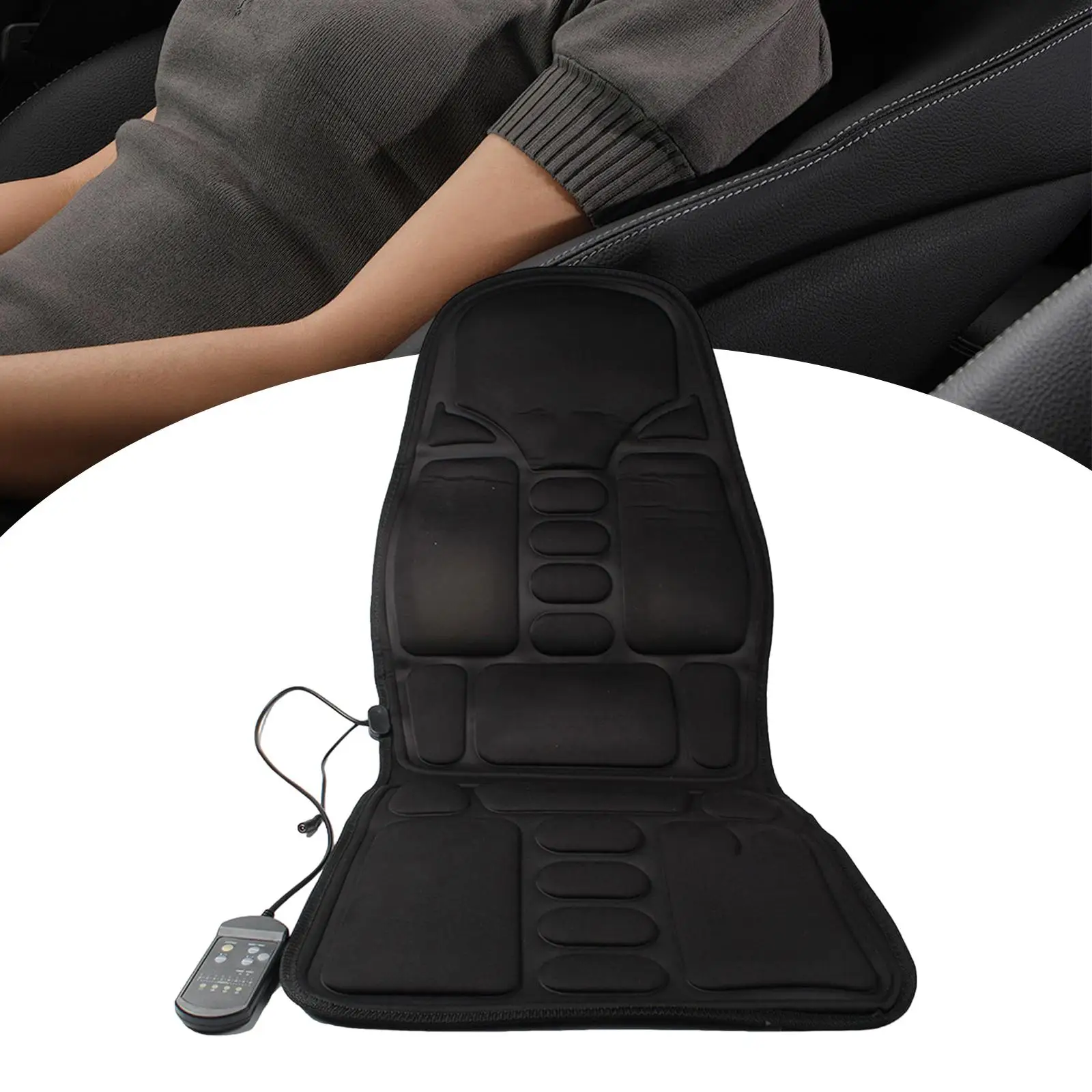 Massage Seat Cushion with Heat Massage Chair Pad for Car Office Home