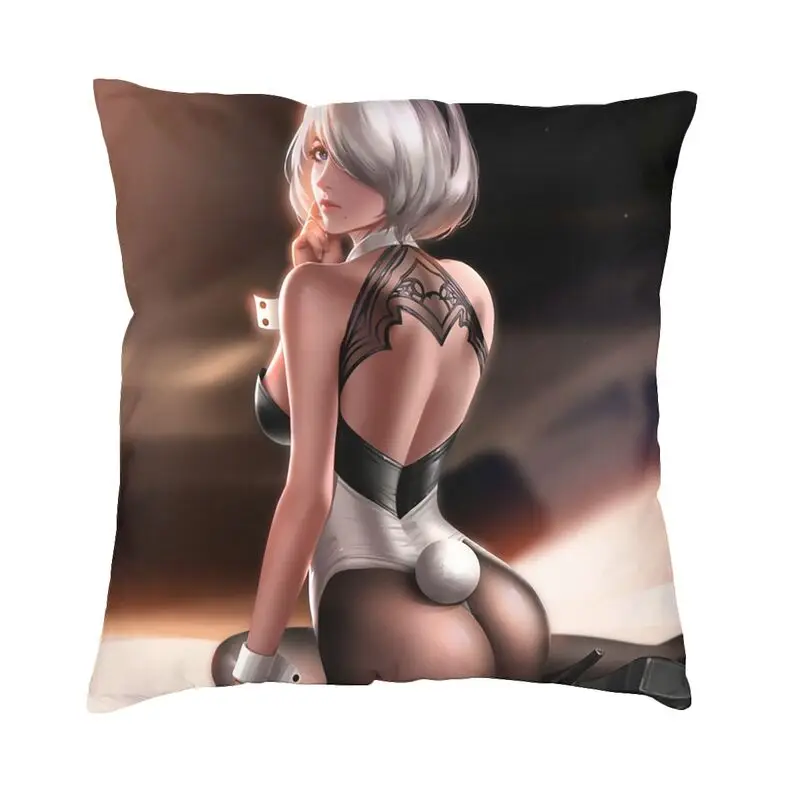 Nier Automata Anime Hentai Girl Pillow Cover Decoration Sexy YoRHa 2B Thighs Thicc Ass Butt Cushions Throw Pillow Printing