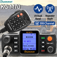 WOUXUN KG-M70 25W Mobile Radio Cross Band Repeater UHF/VHF Dual Band Long Range High Power CB Car Radio Station With Microphone