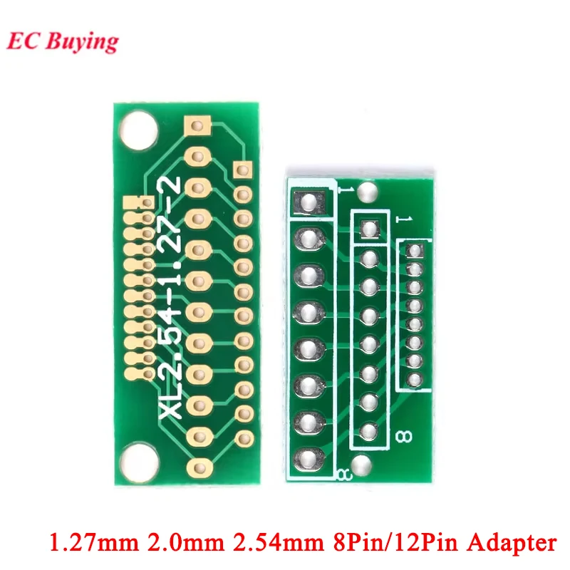 1Pc-20Pcs1.27MM2.0MM2.54MM8Pin12PinAdapterBoardConvertorPlateforWifiWirelessModulesPCBThreeRowsof24/36Holes-AliExpress502