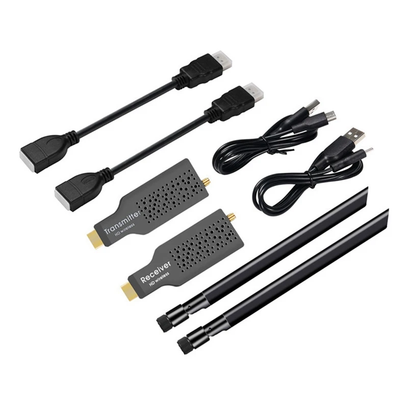 

5.8G 1080P 50M Wireless -Compatible Video Transmitter Receiver Extender Adapter Dongle For TV Monitor Projector PC-Y47A