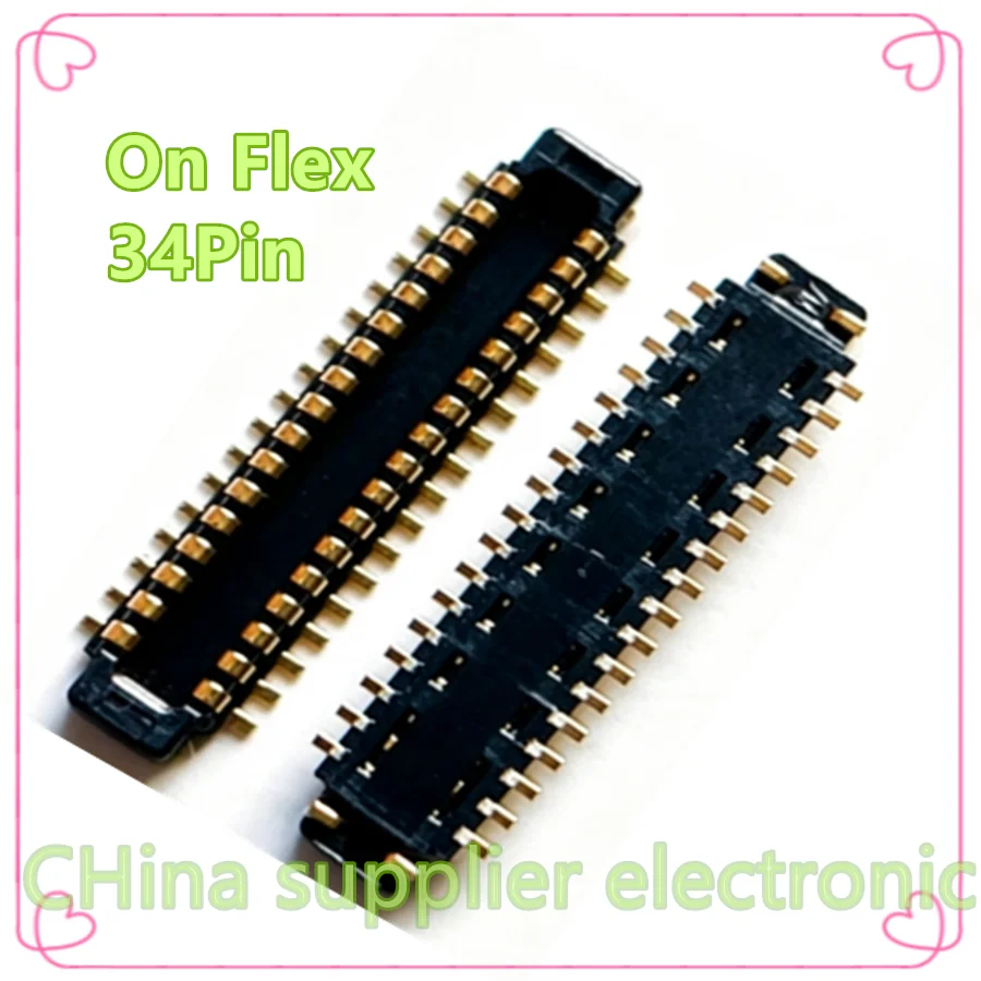LCD Display Screen Plug Flex FPC Connector Jack For Huawei 10X X10 Max Y9A X10MAX Mate 30 Mate30 5ipro Lite On Board 34Pin