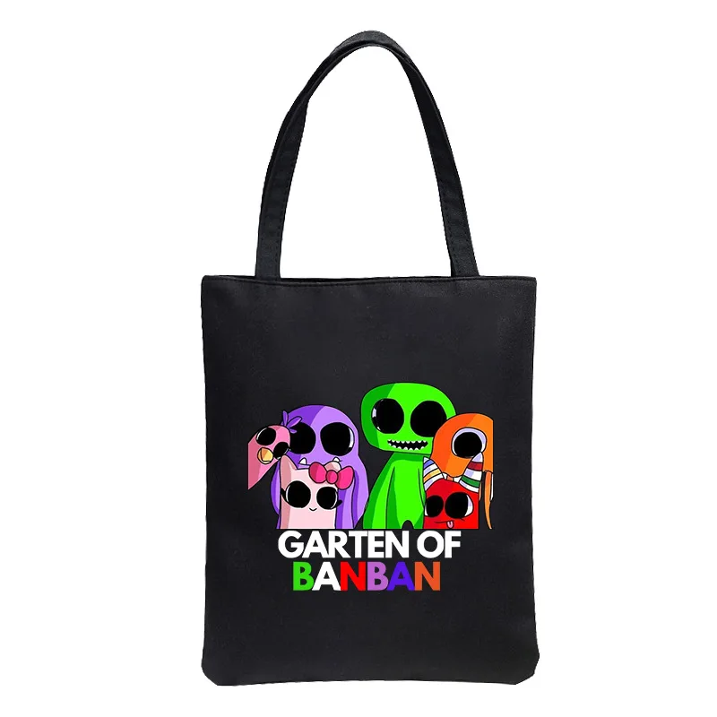 

Banban Garden Game Peripheral Full-color Printing Shopping Bag Portable Canvas Shoulder Bag School Bag Storage Bag Boy Girl Bag