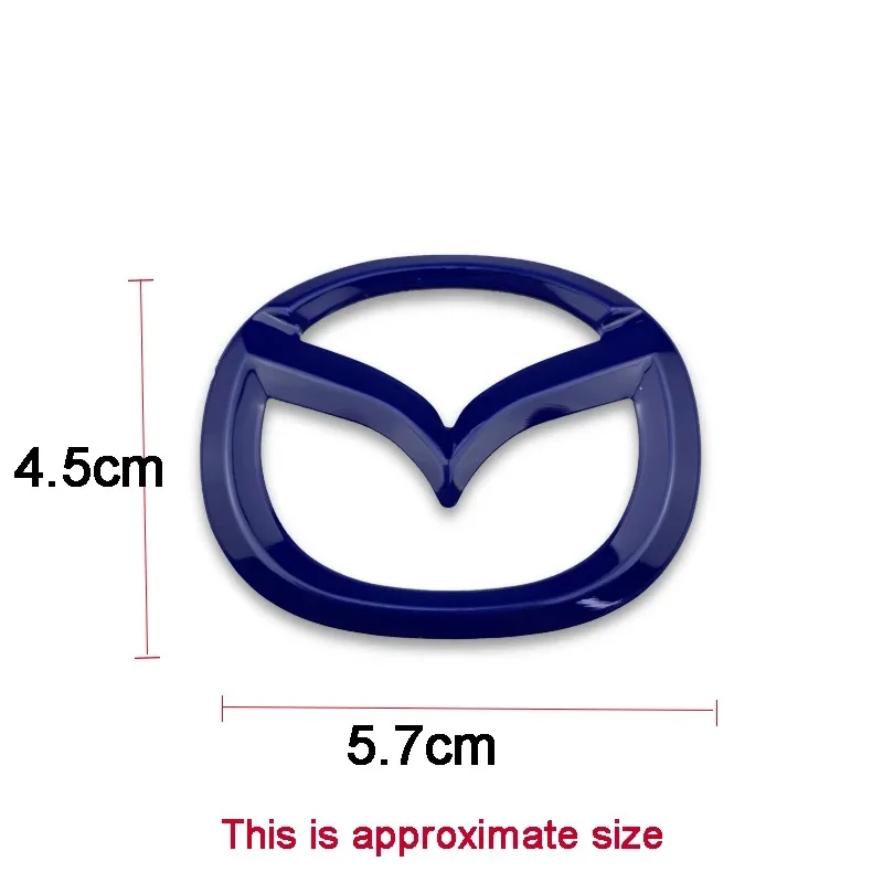 1pc ABS Car Steering Wheel Center Emblem Sticker For Mazda MX-5 2 5 3 6 CX-8 CX-3 CX-5 CX-7 MS RX-8 Axela 8 Interior Decoration