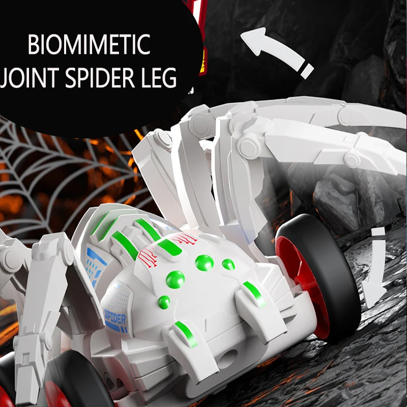Bambini Spider Veicolo Strisciante Simulazione Animale Inerzia Auto Spider Ragazzi e ragazze Arrampicata Stunt Car Toy Regali