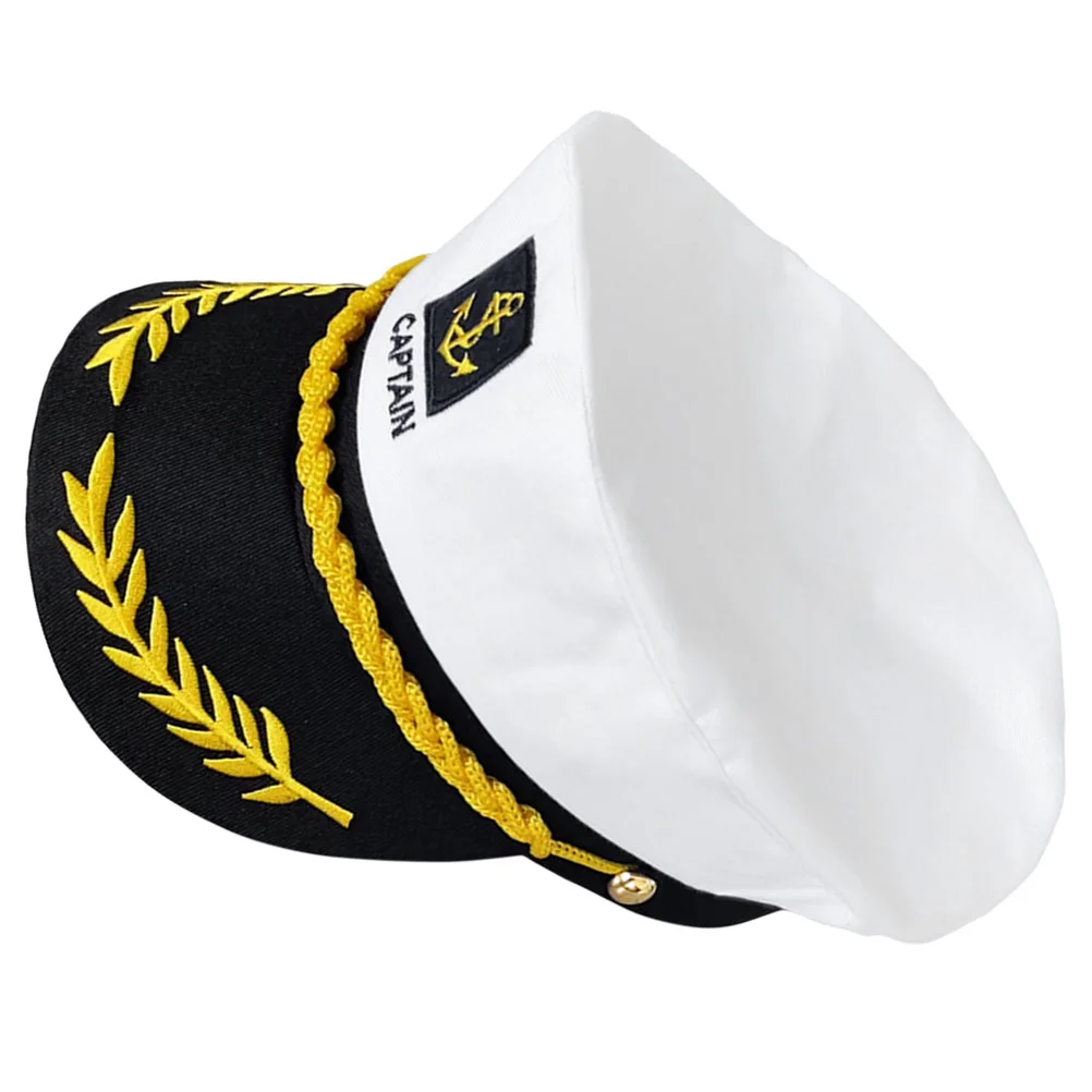 Sailor Hat Captain Hats Cosplay for Outdoor Decoration Stage Performance Rock and Roll Boat