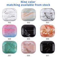 Marble Pattern Case For Apple Airpods 4 4th Generation 2024 Hard PC Cover For AirPods Pro 3 Pro3 2025 Protective Cases Fundas