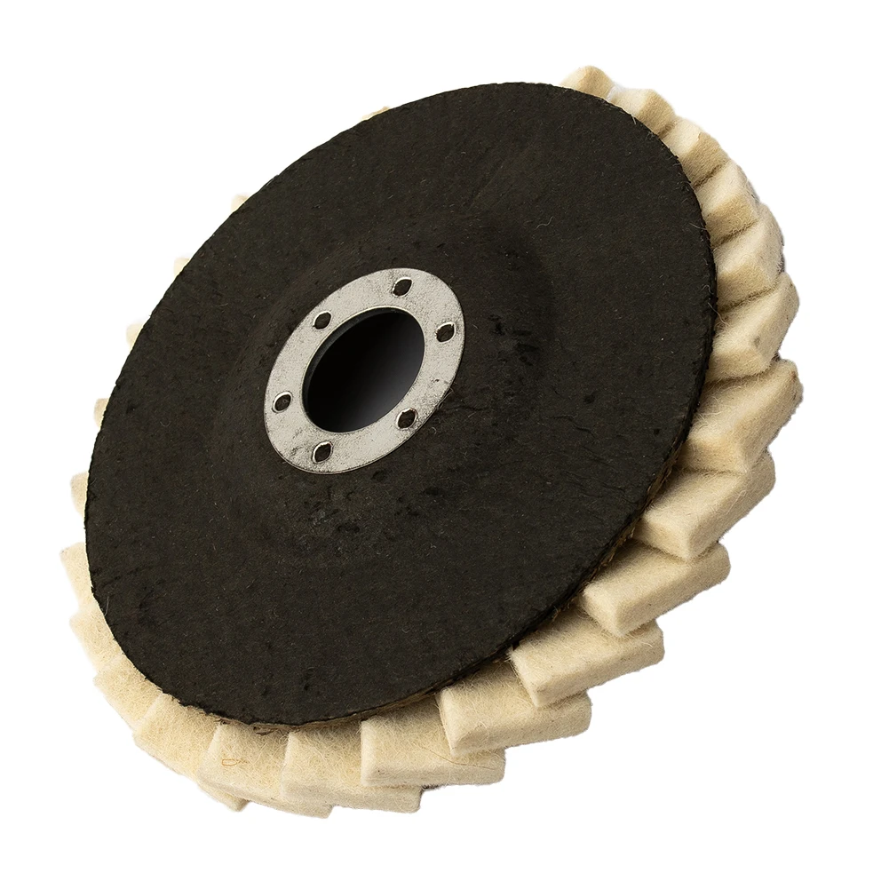 Achieve Professional Level Polishing with our 125mm 5 Flap Felt Disc Polishing Wheel Suitable for Metal and Ceramic