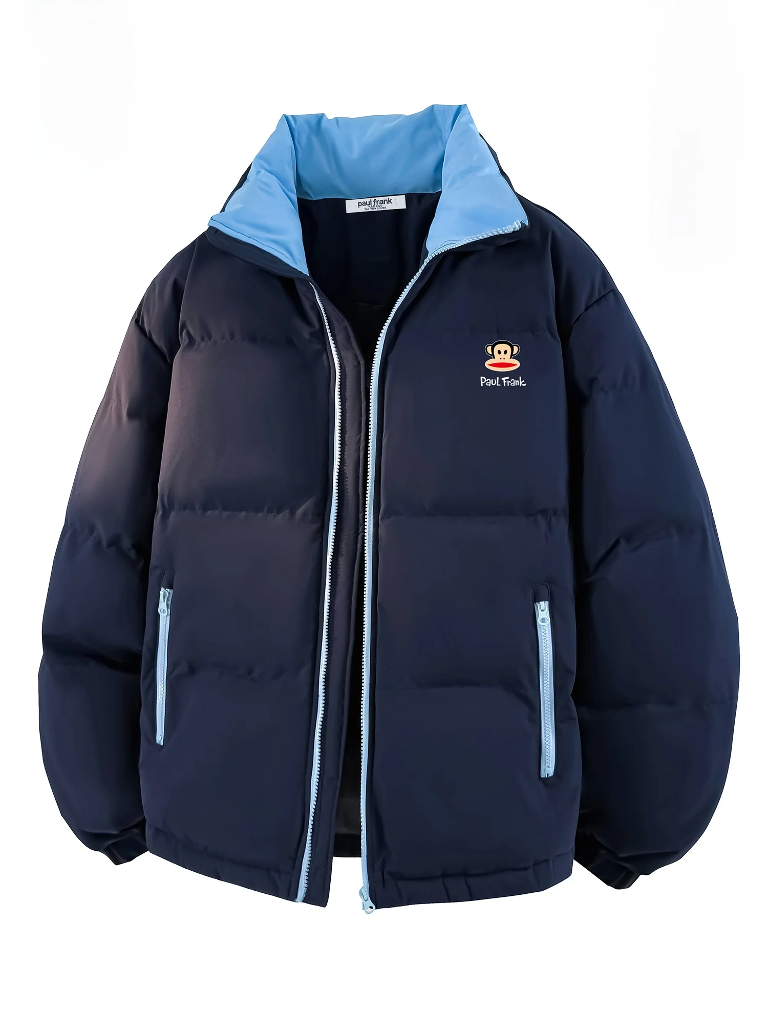 

Зимняя теплая куртка Paul Frank из утолщенного хлопка для пар, молодежная, свободного кроя, из полиэфирного волокна