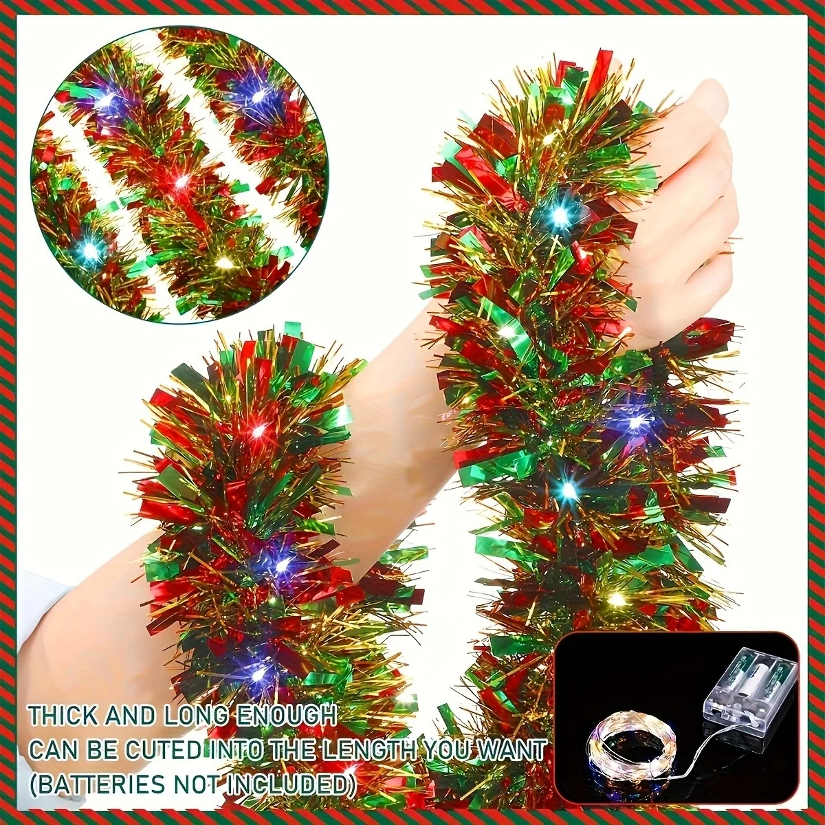 

Christmas Decor Color Bars Christmas Parties Atmosphere Venue Layout LED Lights Flower Garlands Christmas Tree Decor DIY Decor