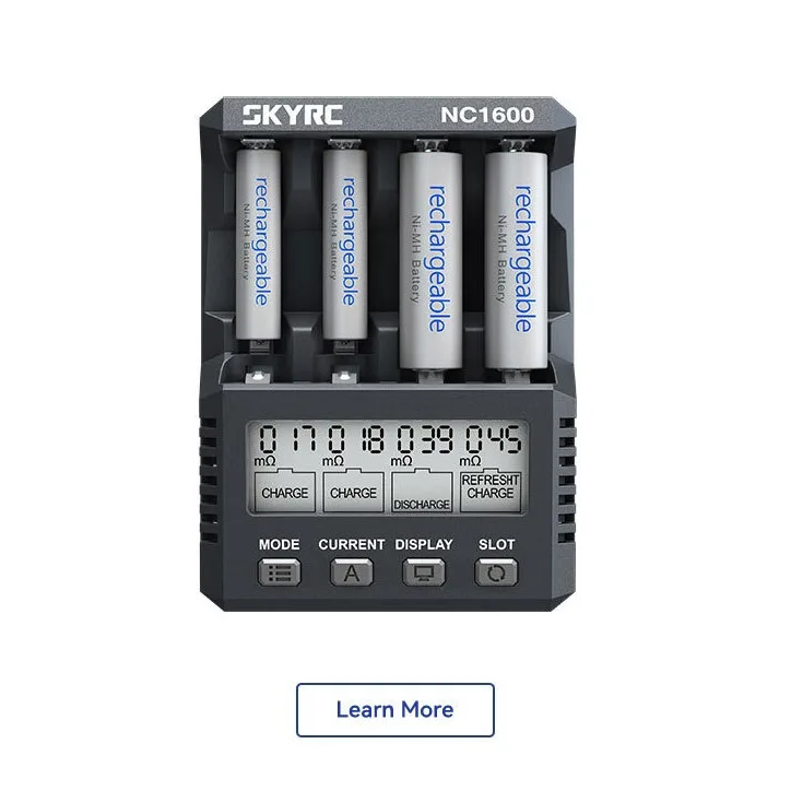 SKYRC NC1600 Charger AA/AAA Nimh Nickel Chromium No. 5 No. 7 Battery with Analysis Function