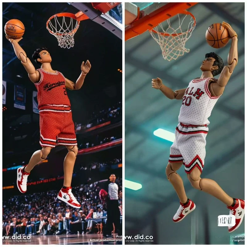 DID SF80006 1/12 Palm Hero Red White Basketball Player Man Action Figure Collection Number Logo Print 6