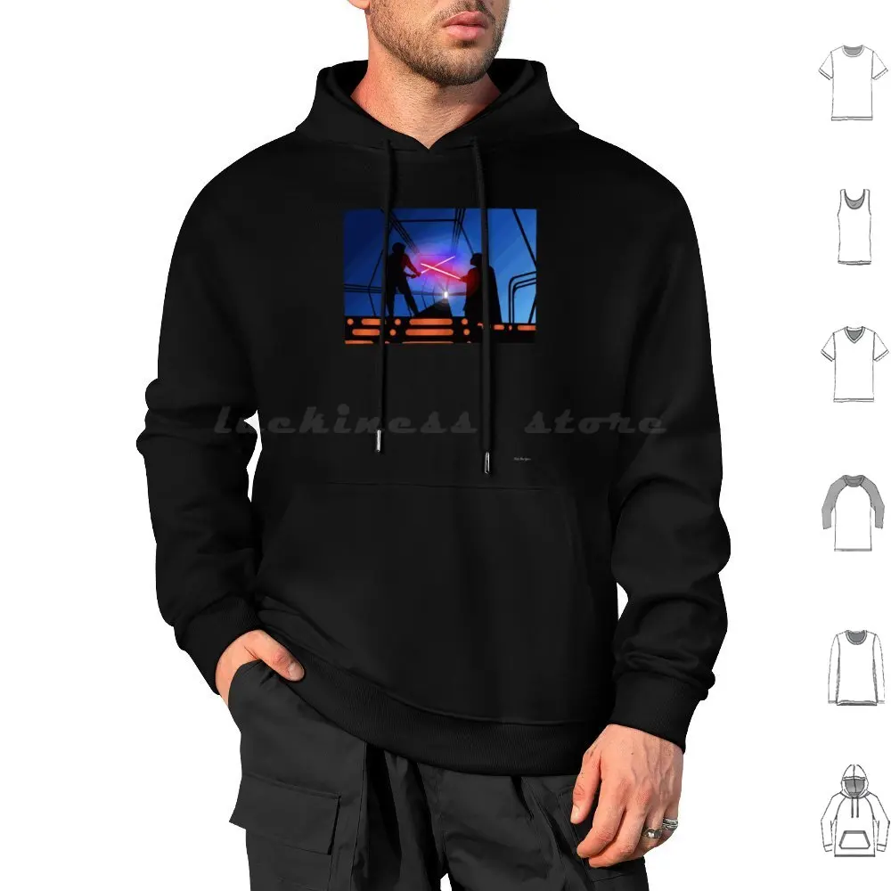 Luke Vs Vader On Bespin Hoodie cotton Long Sleeve Luke Skywalker Episode V 5 Empire Strikes Back Sequel Mark Hamill