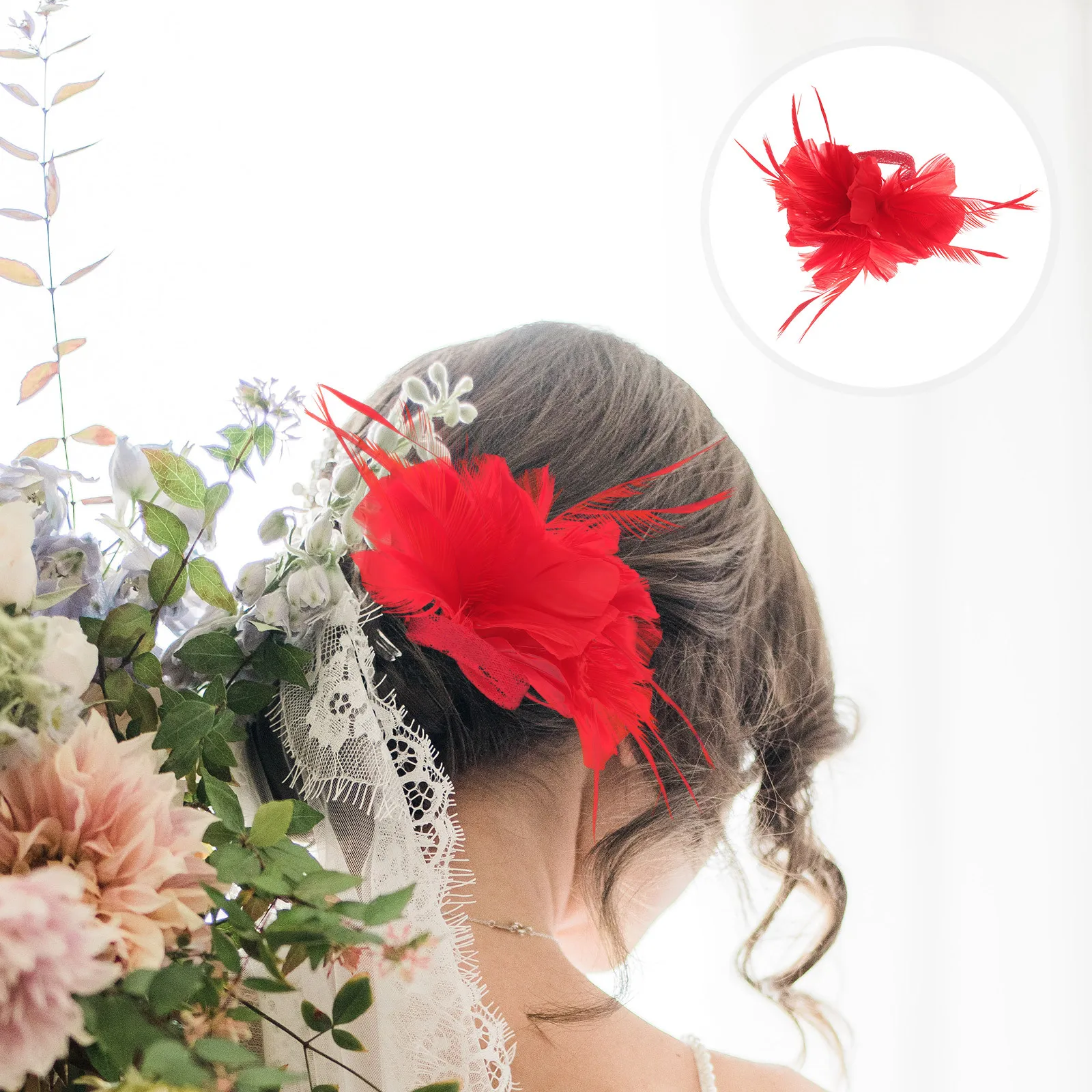 

1Pcs Hair Clip Flax Side Clip Stylish Bridal Hairpin for Weddings Evening Party Prom Dressy Hair Accessories