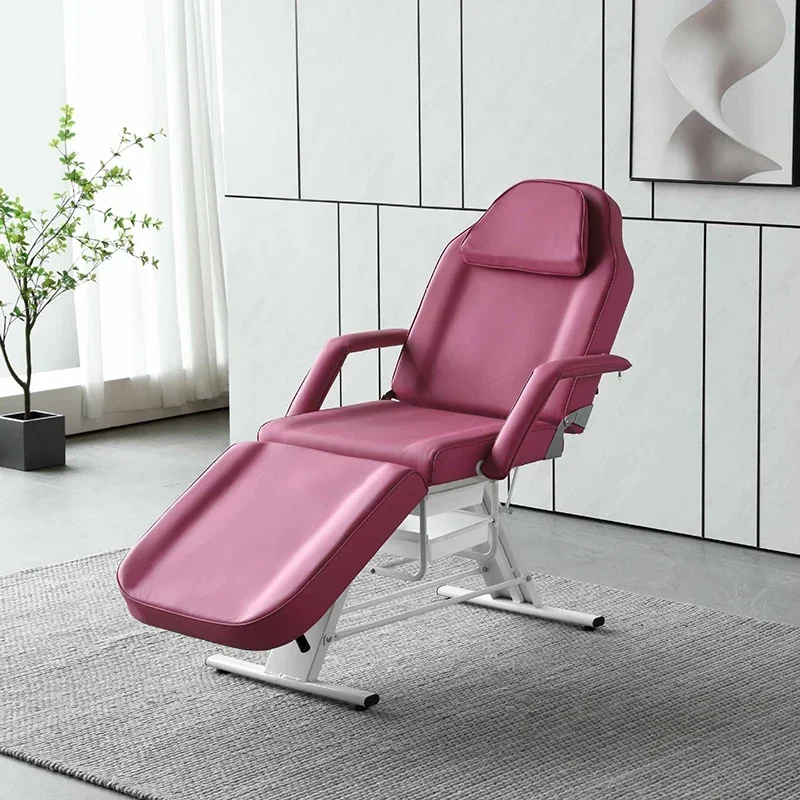 Camilla estética de cilios, cama profesional, belleza, Pilates, salón de fisioterapia, plegable, iluminado, tatuaje quiropráctico tailandés