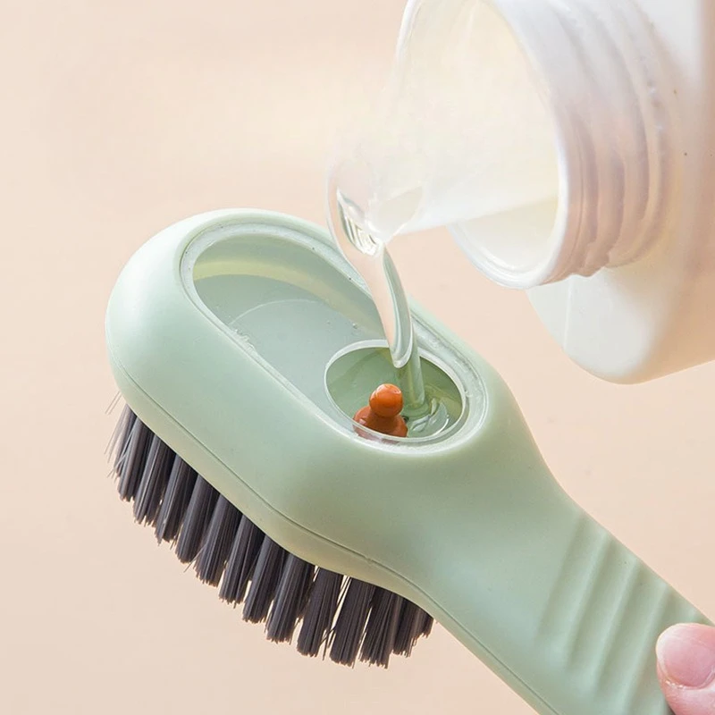 Shoe Brush, Dormitory Soft Wool Laundry Detergent, Liquid Added Shoe Brush, Pressure Type Shoe Brush, Liquid Added Laundry Brush
