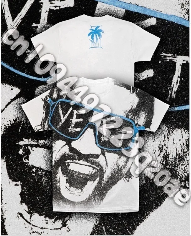 

Men's ProSphere Black Jey Uso Crowd T-Shirt Summer Short Sleeve Men Women Tee Shirts 2025 New Fashion Children Clothes Tops