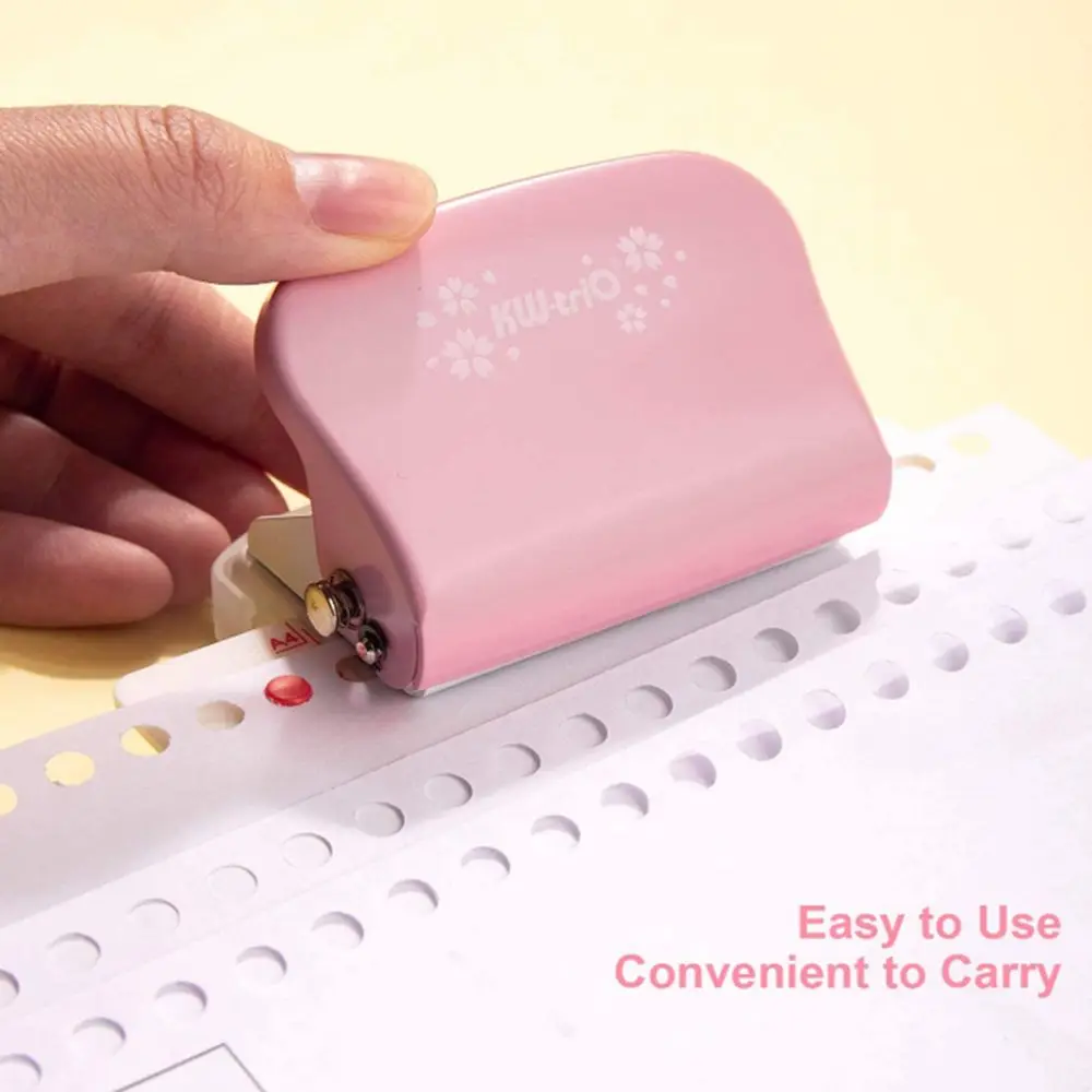 A4 A5 B5 เครื่องเขียนโรงเรียน 6-Hole กระดาษ Punch Hole Puncher Handheld Hole Puncher โลหะ Hole Puncher