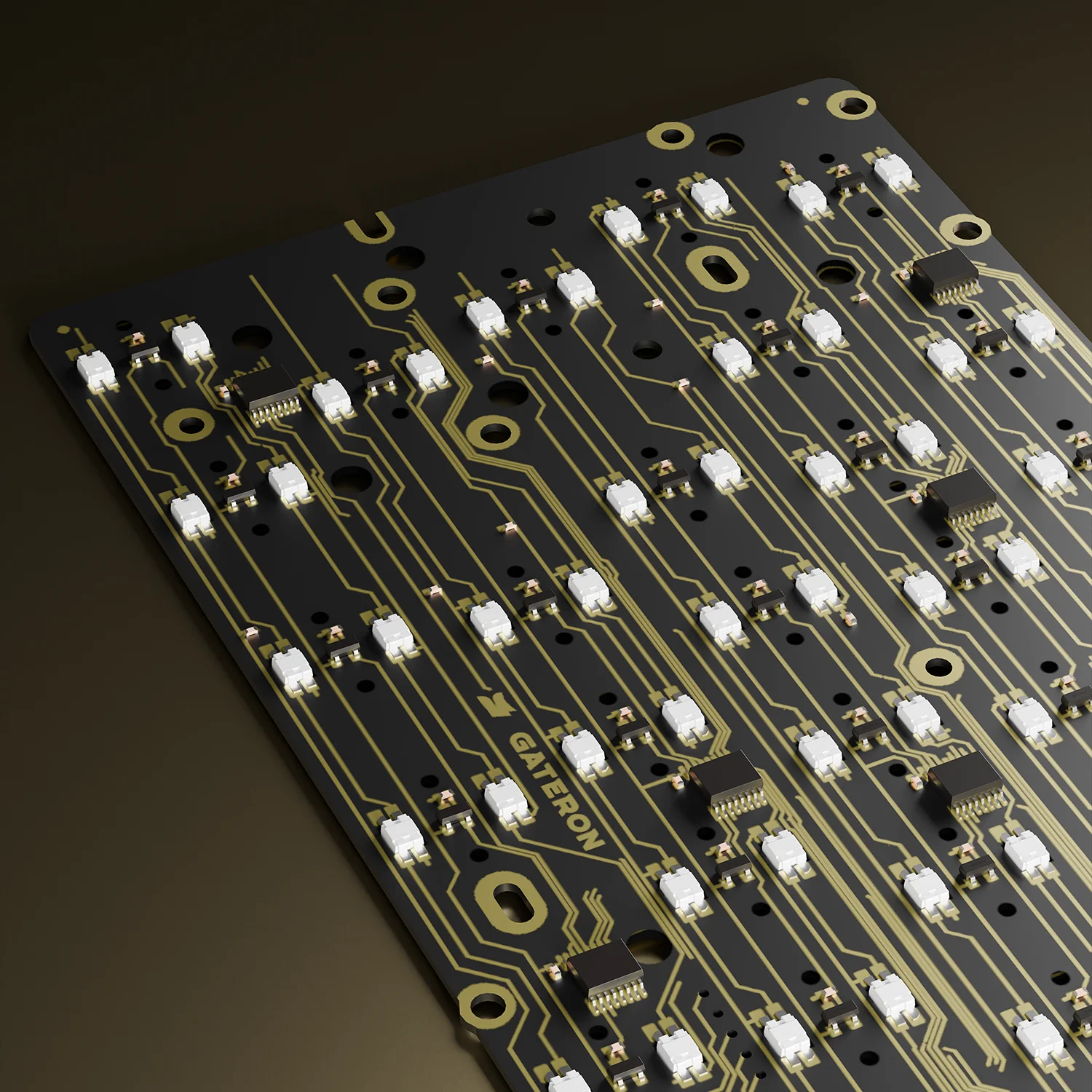 GT60 Ultra 60% Magnetic HE Keyboard PCB 61 Keys Dual LED 60 Layout DIY Custom