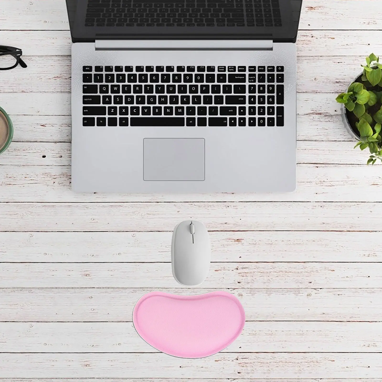 

1Set Memory Foam Keyboard Pad Wrist Support Ergonomic Mouse Pad Typing Gaming Office Wrist Rest Set Computer Mouse Mat