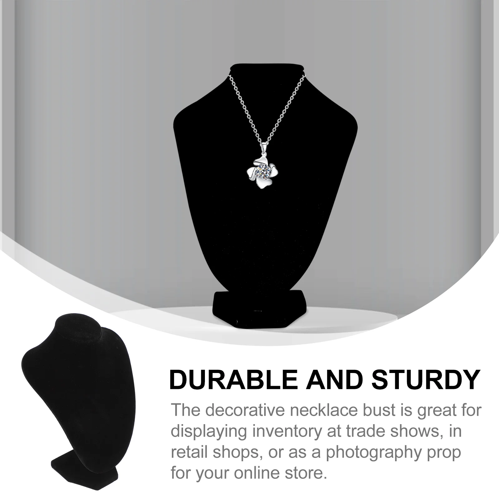 Halskette Display Stand Schmuck Büste Rack Vitrine Halter Organizer für Armband