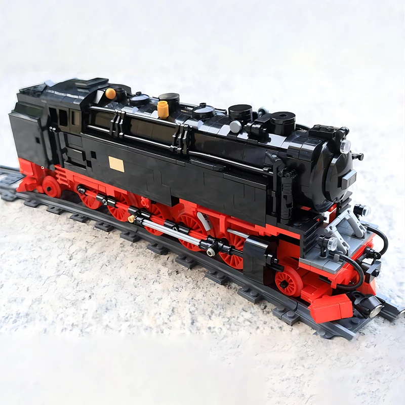 Technology Railway Train HSB Steam Locomotive With Motor MOC Building Blocks Assembly Model Sets Kid's Bricks Toys Xmas Gifts