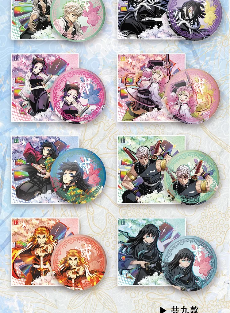 New Demon Slayer Kimetsu no Yaiba Collection Card Creative Arts Club Origin Anime Tanjirou Kamado Nezuko Character Cards Toys