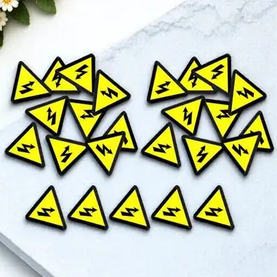 

25pcs High Voltage Warning Stickers Electrical Panel Labels For Electric Box Safety Hazard Signs Traffic Safety