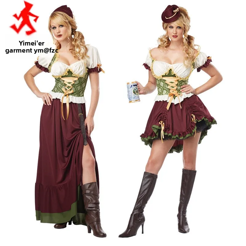 

Adult loween Long ort Dr Stage Costume Ethnic Clothing Festival Carnival Women's Traditional Costume Ensemble