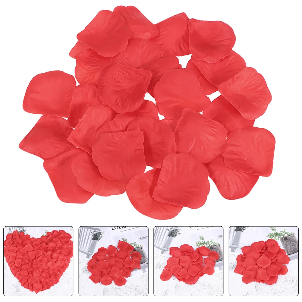 2000 Pcs Rose Petal Bed Decorative Flower Petals Silk Cloth Wedding Simulation Proposal Valentine