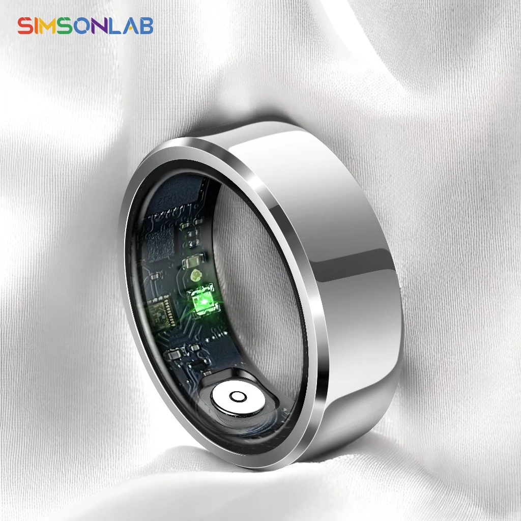 2024 Smart Ring R6 IP68 Waterproof Super Battery  Low Power Consumption  Health Check Heart Rate Blood Oxygen Motion Tracking 