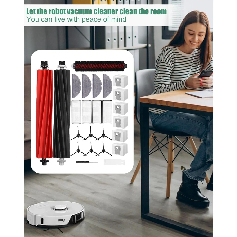 Для Roborock S8 Pro Ultra робот-пылесос основные боковые щетки Hepa фильтр швабра тканевые мешки для пыли запасные части