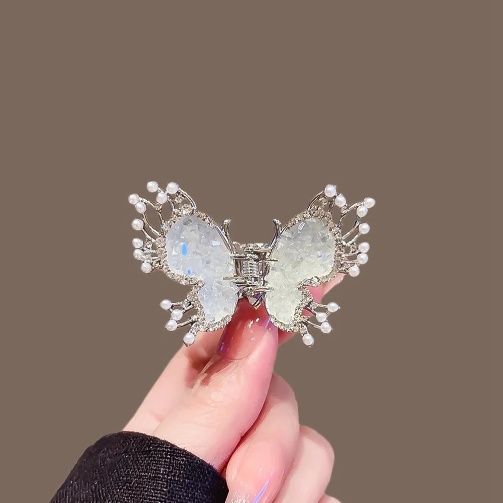

Butterfly Hair Claws Women Rhinestone Fashion Hair Clips New In Luxury Designer Headwear Girls Accessories