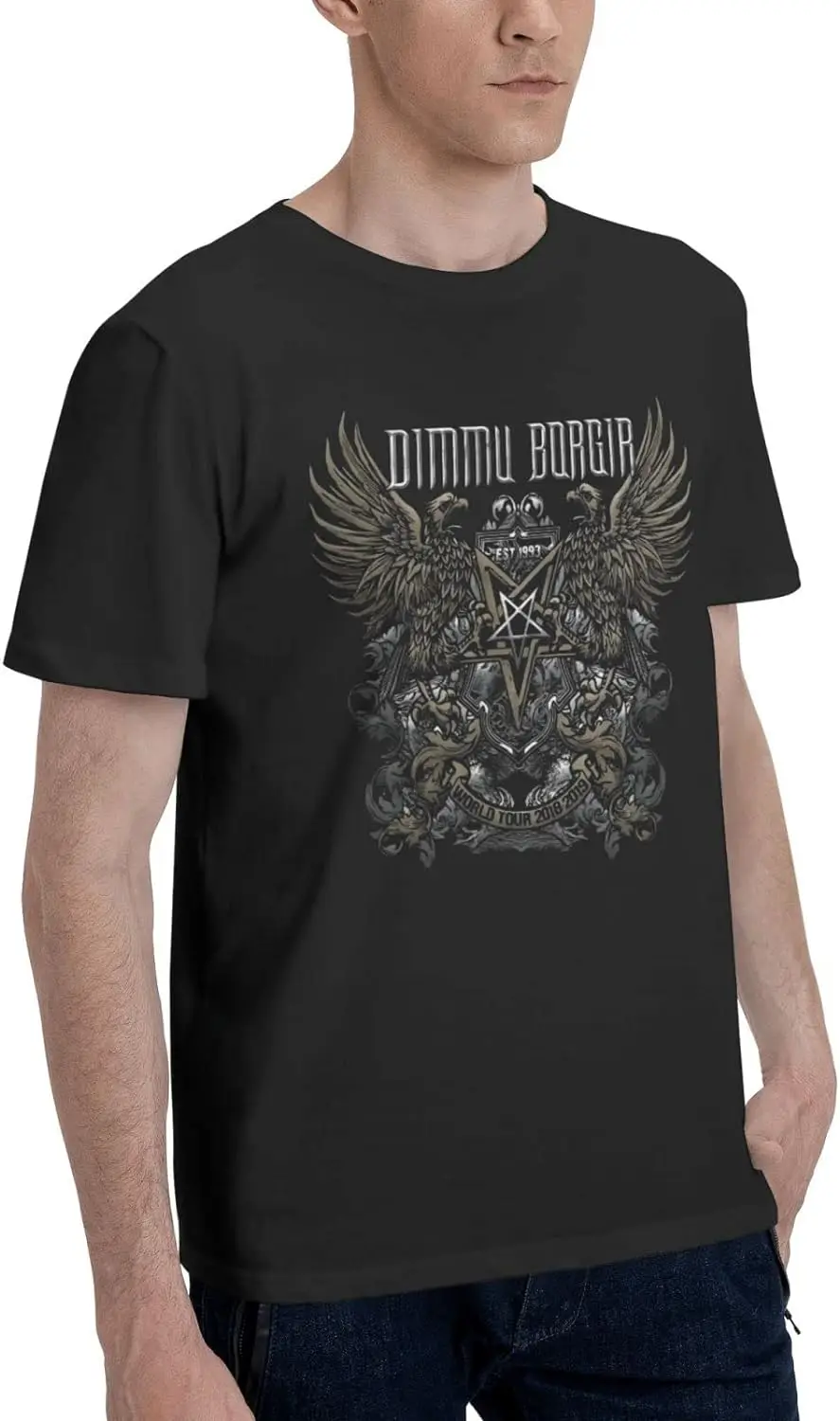 Band T Shirt Dimmu Borgir Mens Summer O-Neck T-Shirts Short Sleeve Tops