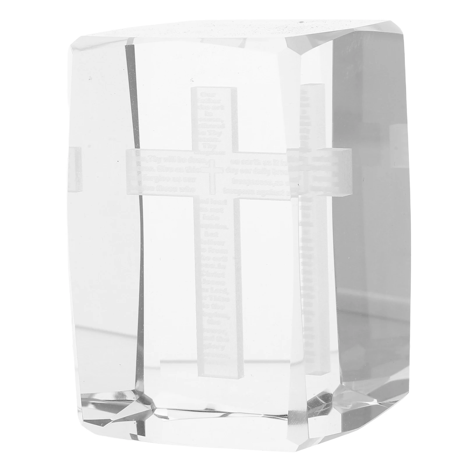 

Transparent Crystal Cross Crystal Single Cross Craft Home Decoration For Home Table Shelf Living Room Ornament Accessories