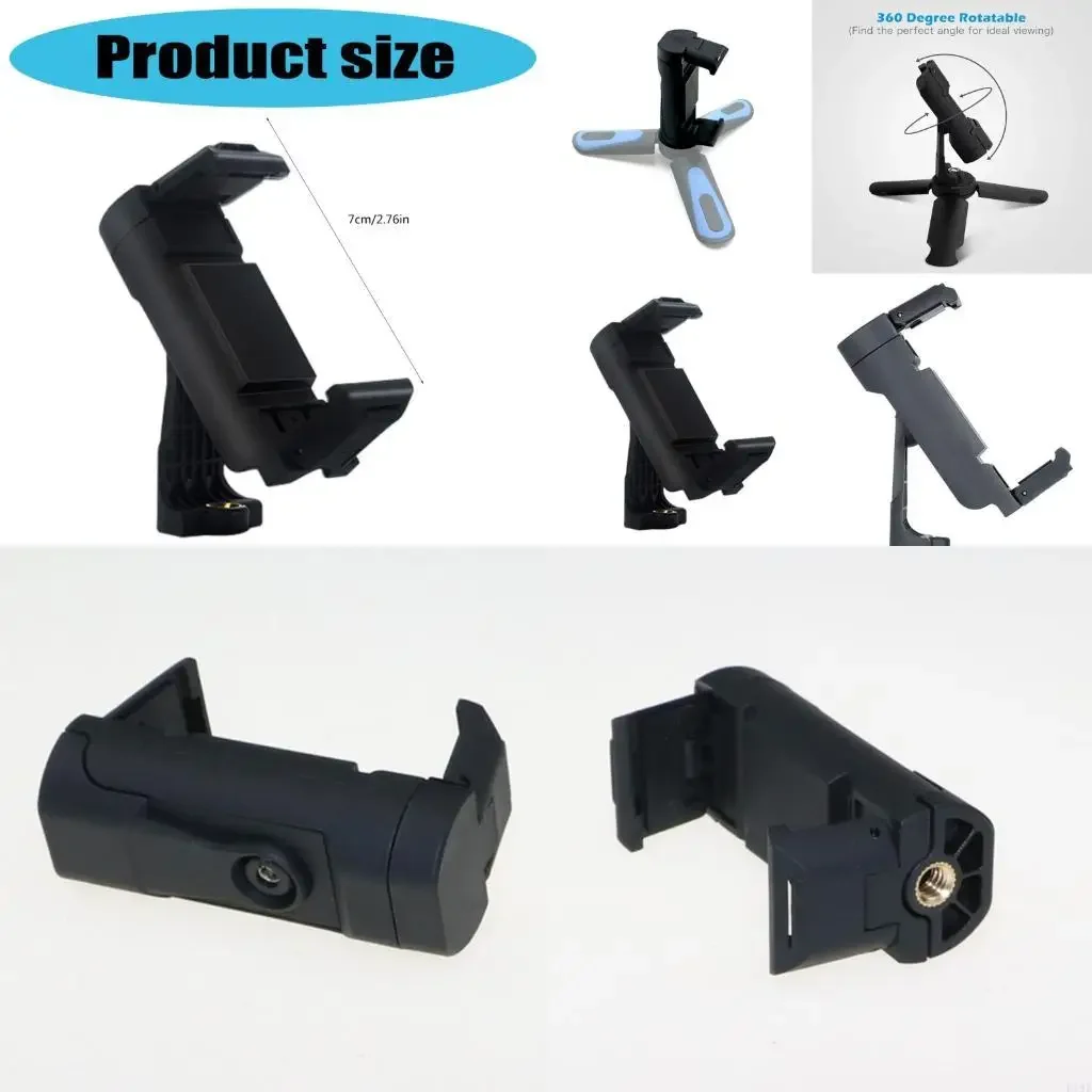 

Зажим для телефона, зажим для настольного штатива, прямая трансляция видео на мобильный телефон, адаптер штатива, вращающийся на