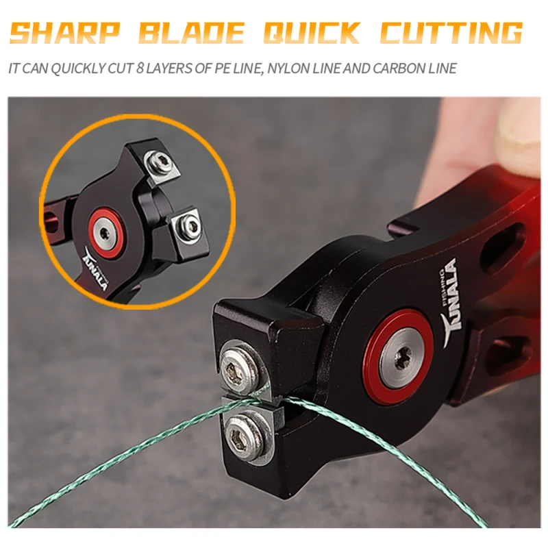 TUNALA Mini  Fishing Pliers Line Aluminum Alloy Cutter Tungsten Steel Blade Pocket Fishing Tool Fishing Accessories Line Cutter