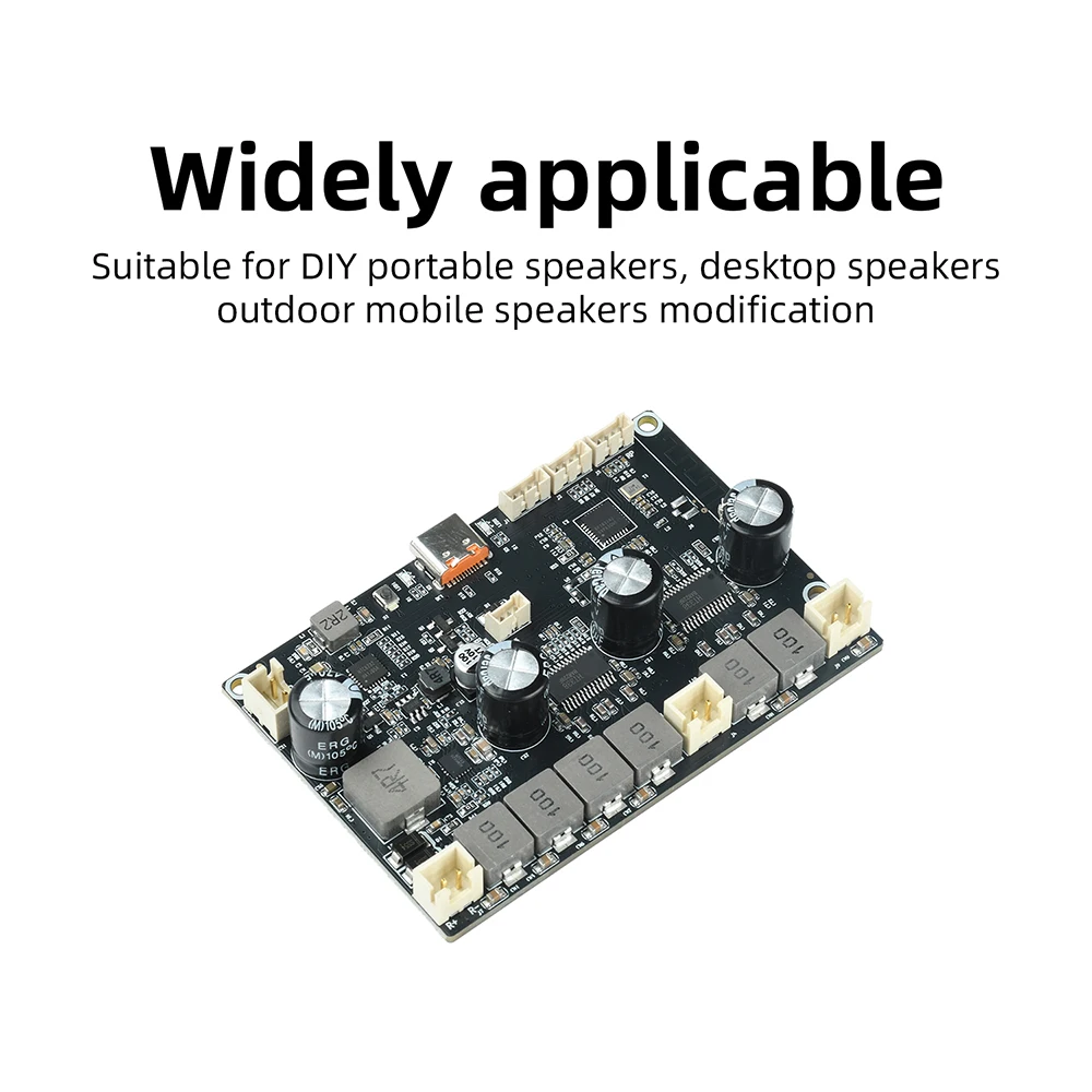 Bluetooth-Verstärkerplatine APP-Steuerbar 2.1-Kanal 2×22W+43W Bass Typ-C Ladeanschluss Audio-Verstärkerplatine für DIY-Lautsprecher – Detail 7