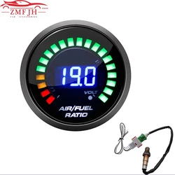 52mm Air Fuel Ratio Gauge LED Digital Display Narrowband O2 Oxygen Sensor Car Gauge for 12V Car 0258006028 Racing Gauge custom