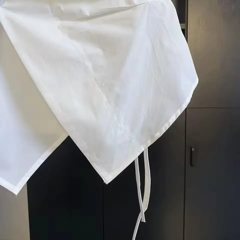 Chemise française plissée de couleur unie, col POLO irrégulier, taille sans manches, pour femmes, nouveau haut polyvalent d'été pour dames